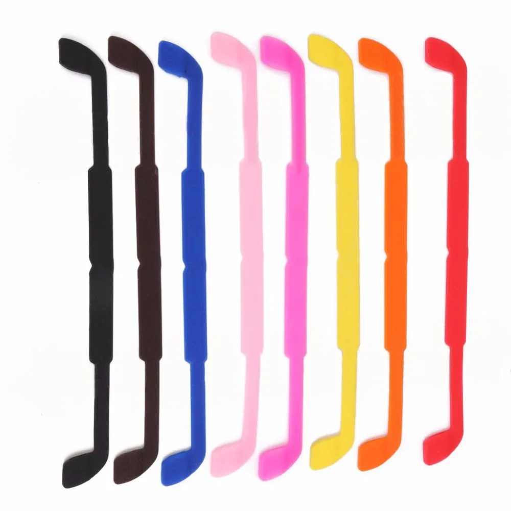 10Pcs/Lot Silicone Eyeglasses Glasses Sunglasses Strap Sports Band Cord Holder For Kids Eye Accessories