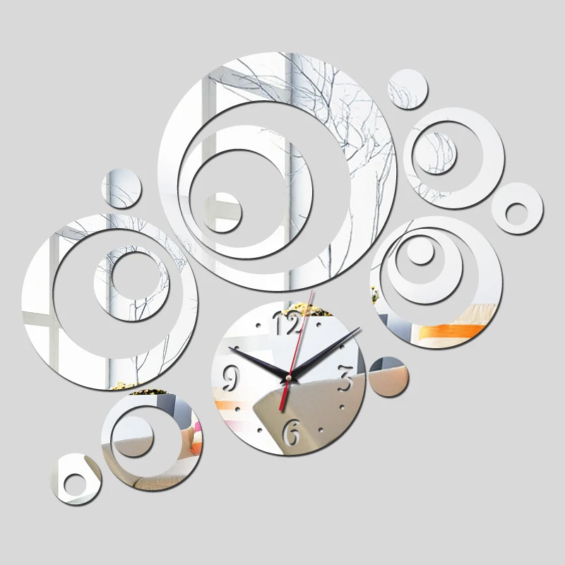 sale promotion special offer new clock mirror watch wall 3d crystal clocks Living Room Quartz Acrylic Needle