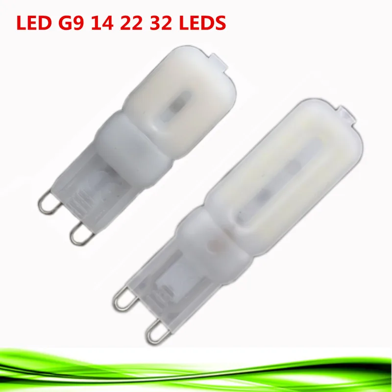 

100X Mini 14 22 32 LEDS G9 Bulb Corn Light SMD2835 220v 230v 240v G9 LED Bulb High quality Chandelier Light Replace Halogen Bulb