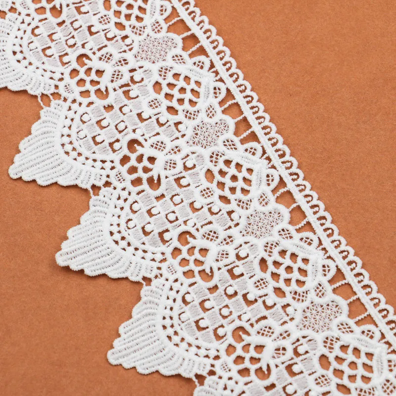 2 yards 11.5 cm Off White Lace Trims Applique for Garment Home Textiles Apparel Sewing Lace Fabric