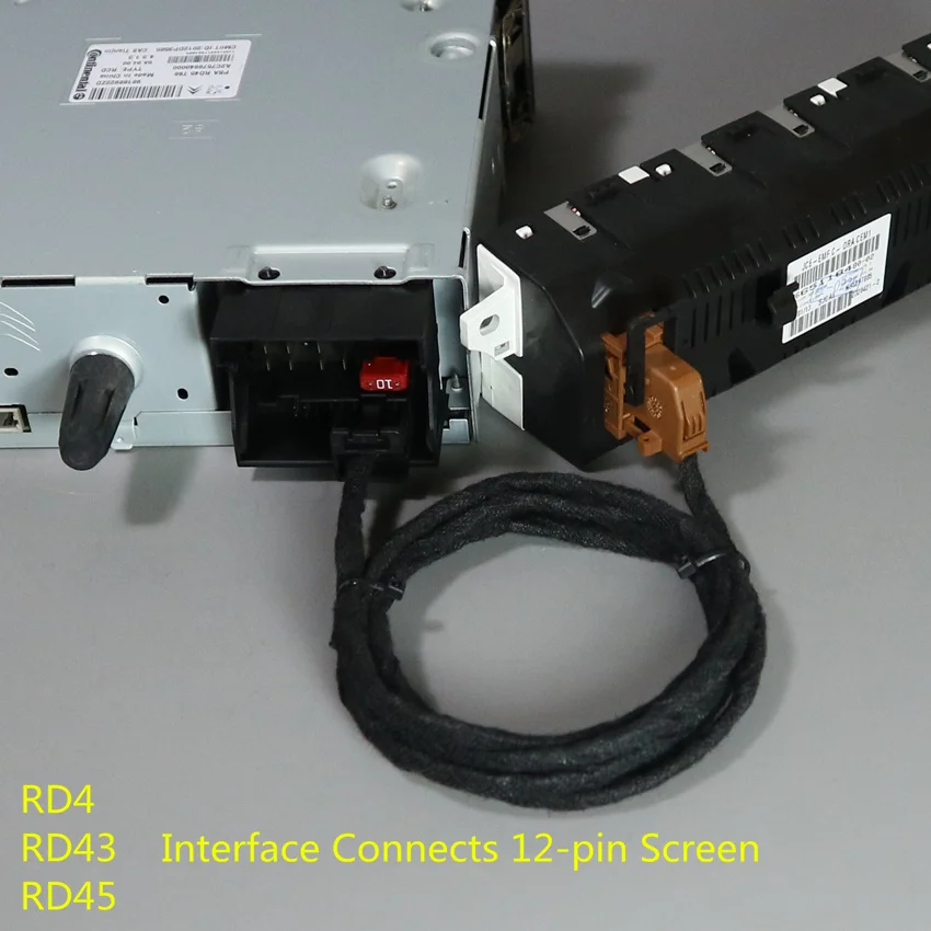 FOR Peugeot Citroen Type C Type A Receptacle 12-pin Screen Extension Cable Screen harness independent screen cable
