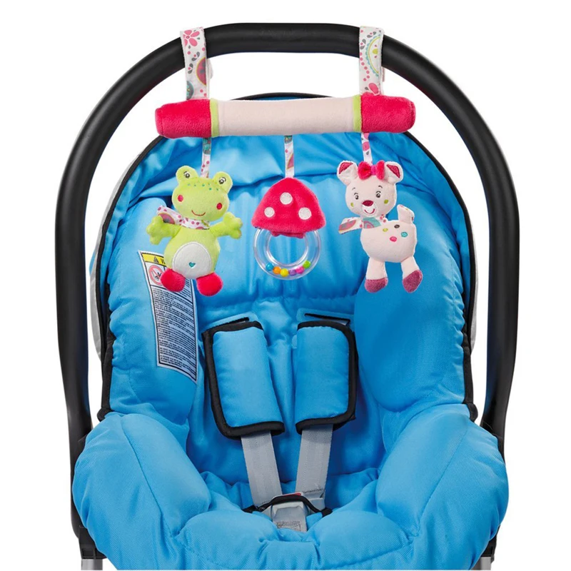 Jjovce baby autositze hängen toys jungen mädchen weichem plüsch elefant baby sensorische entwicklung spielzeug puppen kinderwagen zubehör