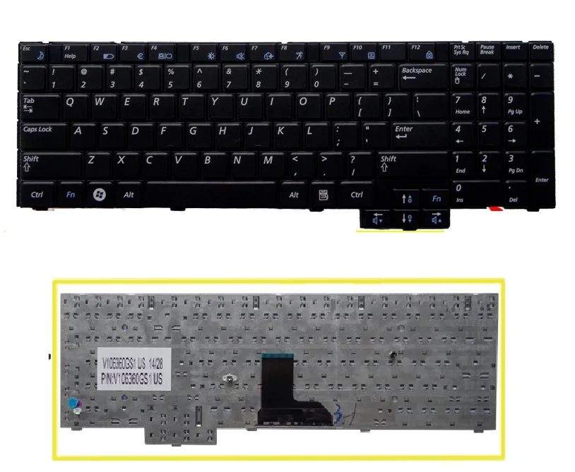 SSEA New US Keyboard For Samsung R530 R528 R719 NP-R719 Laptop Keyboard English