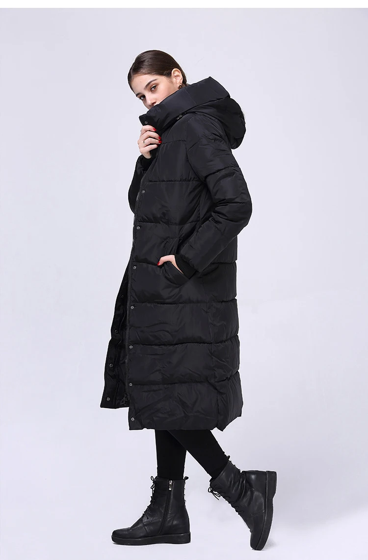 New Women\'s large size thickening Sustans Hooded zipper Cotton clothing Female Winter Coat