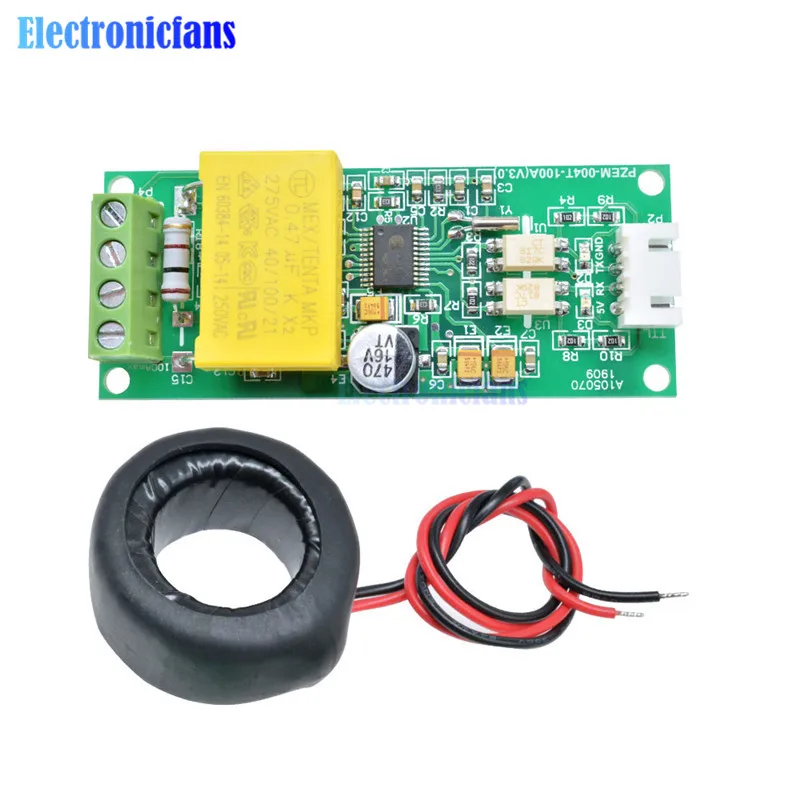 AC Digital Multifunction Meter Watt Power Volt Amp TTL Current Test Module PZEM-004T With Coil 0-100A 80-260V AC For Arduino