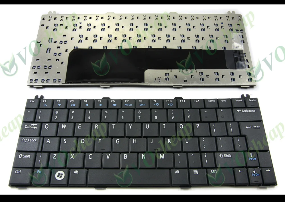 Novo teclado de notebook para dell mini 12 para inspiron 1210 v091302as1 pk1305g0100 j007j 0j007j laptop preto eua teclado