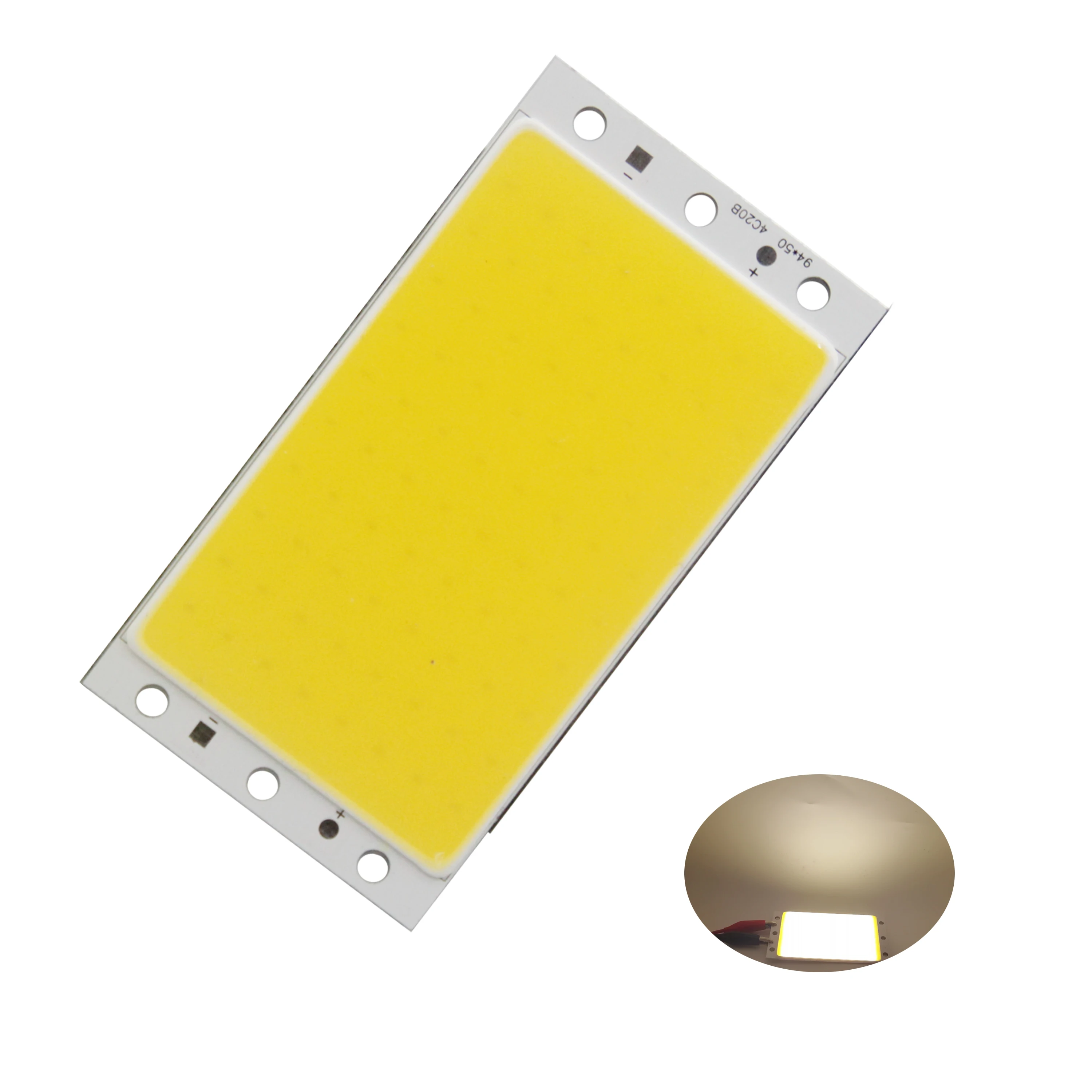 LED COB DIY light 12V DC high power 16W cob led Natural Warm White Blue 94mm 50mm FLIP Chips strip source