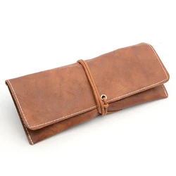 Mimiyou Top-Grade Lederen Spektakel Gevallen Voor Brillen Mannen Vrouwen Fashion Vintage Waterdichte Zonnebril Box Zak Protector