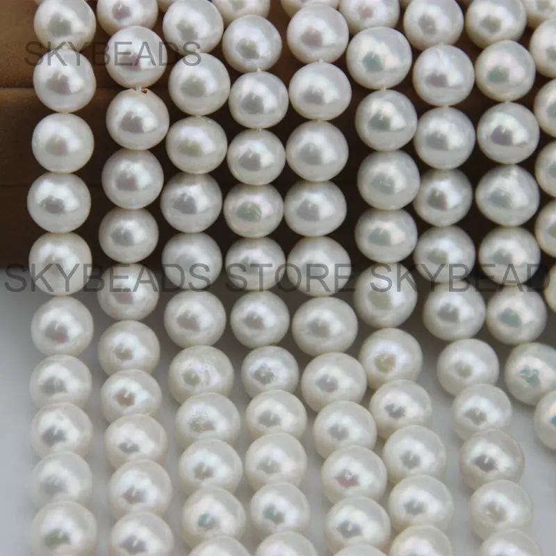 

Extra Large Size 12-15mm Natural Edison Cultured Freshwater Pearl Nearly Round Loose Pearls Big Beads for Bridal Jewelry Making