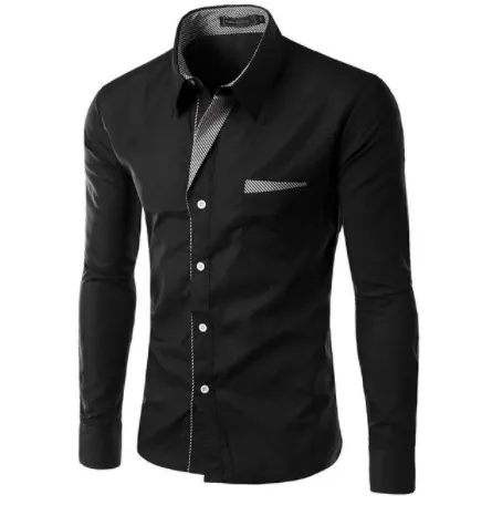 ZOEQO NEW Brand Dress Shirts Mens Striped Shirt Slim Fit Chemise Homme Long sleeve Men Shirt Heren Hemden Slim Camisa Masculina