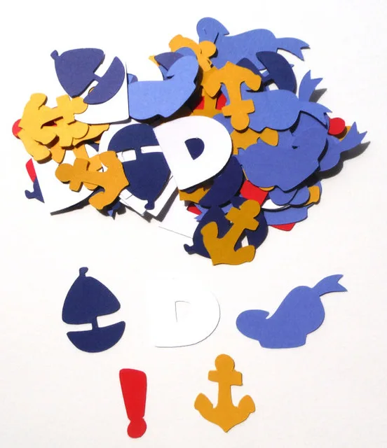 Donald Duck Themed Party Confetti Set of 120 Assorted Pieces Clubhouse Table decor scrapbook Confettis