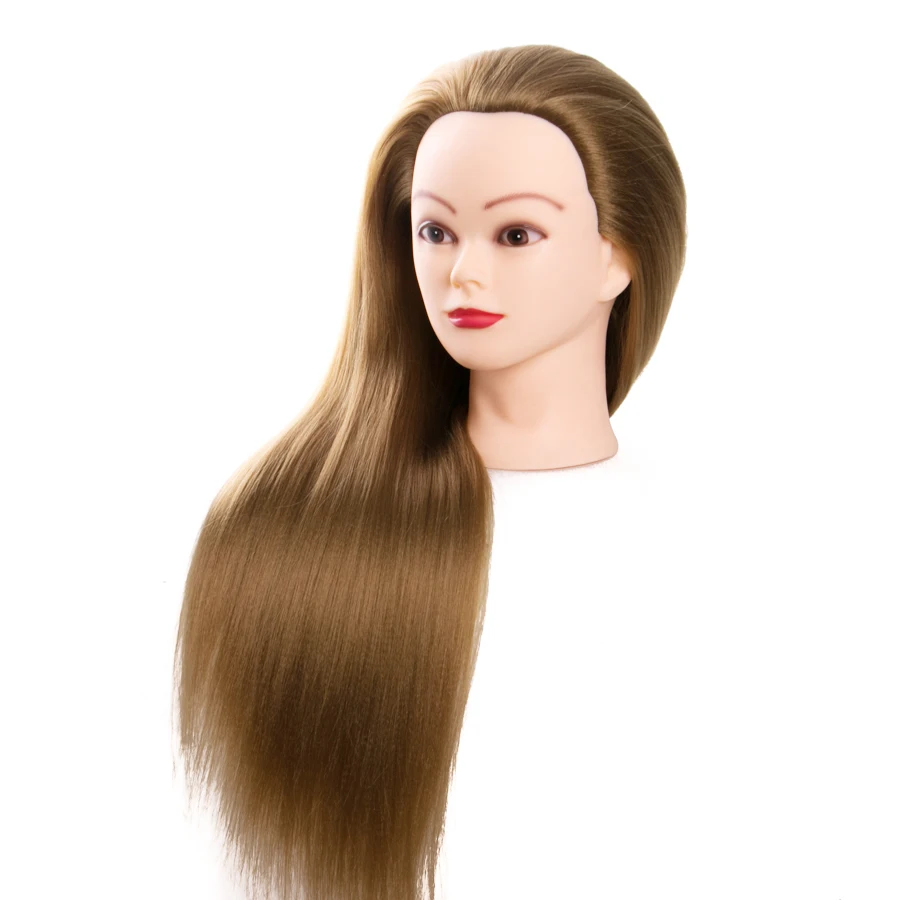 blone hair  training head  hairdressing dolls head female mannequins  girl birthday gift practice barried