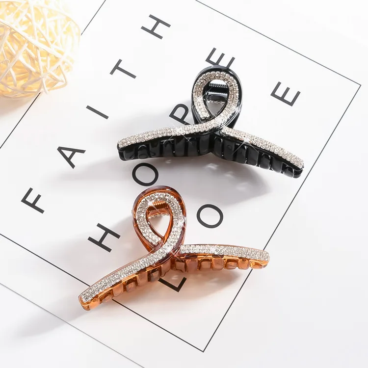 Picture 5: 1PCS New Rhinestone Hair Clips Crab Hair Claws for Girl Hairpins Barrettes Headwear Women Pearl Hair accesorios para el cabello