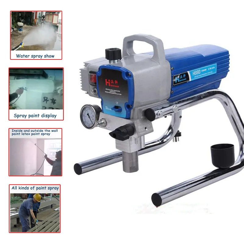 H680/H780 High Pressure Airless Spraying Machine Professional Airless Spray Gun Airless Paint Sprayer Wall spray Paint sprayer