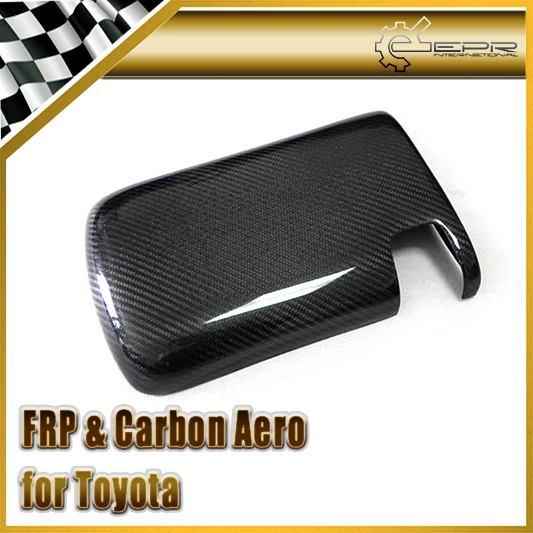 Car-styling For Toyota MK4 Supra Carbon Fiber Console Lid Cover RHD Fibre Center Control Trim In Stock