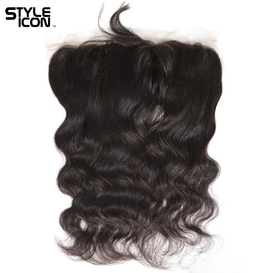 Styleicon و Bodywave حزم مع أمامي الماليزي الجسم موجة حزم مع أمامي الإنسان الشعر حزم مع الدانتيل أمامي الشعر نسج