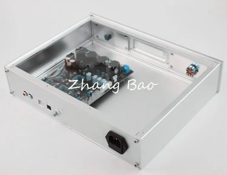 WA48 DACถอดรหัสเสียงแชสซีเชลล์กรณีEnclosureกล่องอลูมิเนียม 250x328x70mm