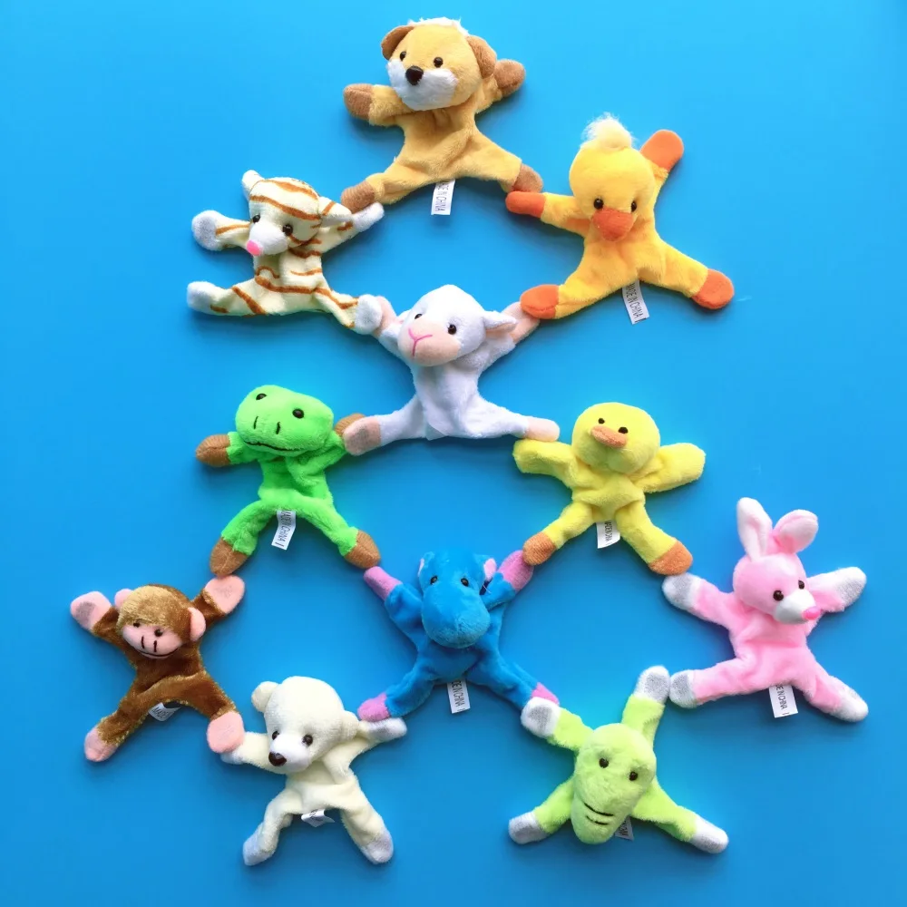 5pcs Souvenir Fridge Magnets Cartoon Cute Plush Animal Magnets For Kids Fridge Stickers Refrigerator Magnet