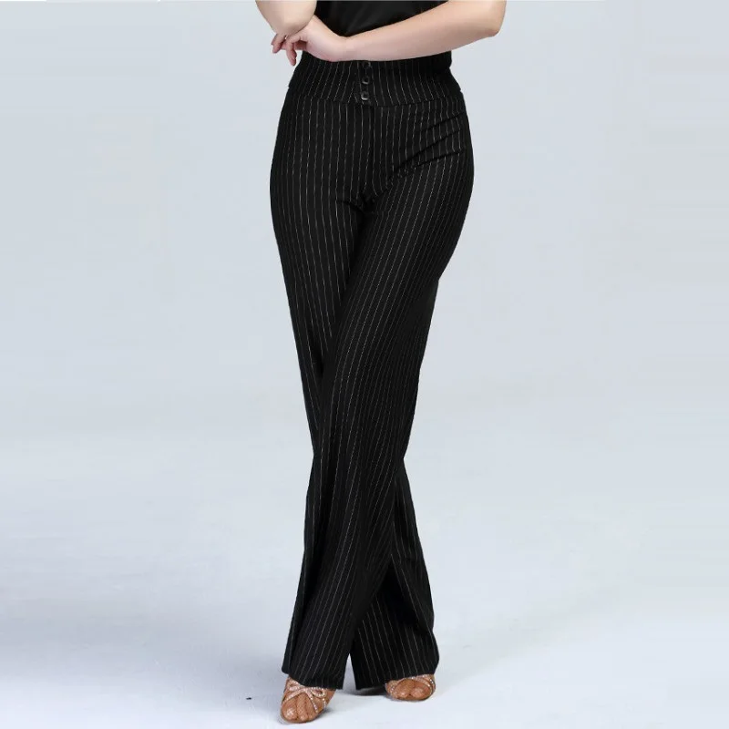 

Adult Latin Dancing Trousers Female Modern Ballroom Dancing Pant Girls National Standard Square Dance Long Trousers B-6982