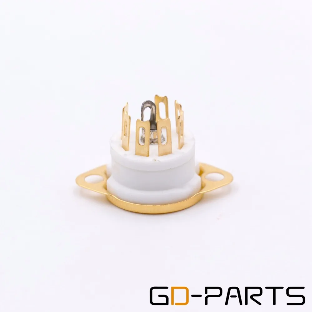 7pin Vacuum Tube Socket Base For 6J1 6J2 6J3 6J4 EAA91 EC92 6Z4 6X4 Hifi Tube Audio AMP DIY Gold Plated PCB Chassis Mount 10PCS