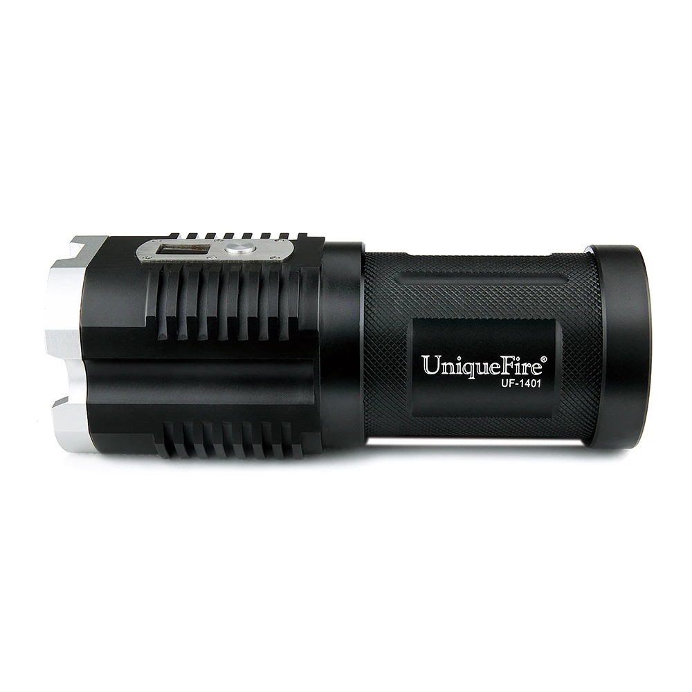 UniqueFire 4*XM-L2 Aluminium Alloy Brightest Torch Rechargeable Long Rnge Distance led Flashlight With Memory Function