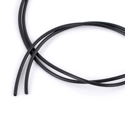 8SEASONS 2.5mm Rubber Cord PVC Tubular Cord Black Jewelry Findings DIY Making Solid Hollow Handmade Wire,10M Length