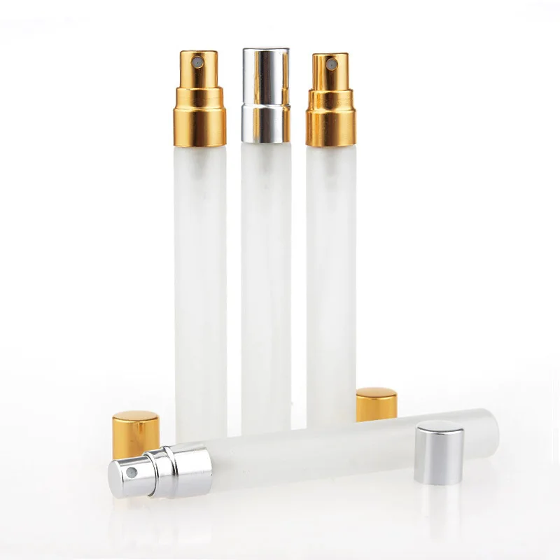 10ml Milchglas Spray Flasche Aluminium Parfüm Zerstäuber Probe Geschenk Leere Kosmetische Behälter für Travil Container – Detail 5