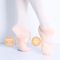 Ballet Dance Shoes Sneakers For Girls Ballerina Flats Kids Ballet Slippers Girl Soft Practice Shoes Single Shoelace