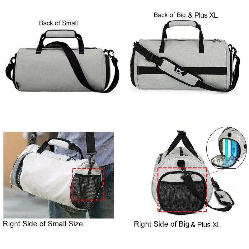 Men Gym Bag Dry Wet For Training Bag Tas Fitness Travel Sac De Sport Outdoor Sports Swim Women Gymtas Yoga Shoes Bag XA103+WA