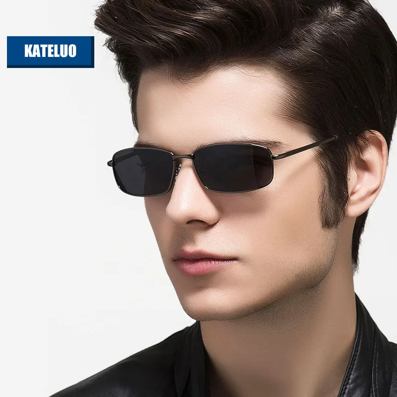 KATELUO Brand Designer Vintage Sunglasses Polarized UV400 Lens Men Sun Glasses Outdoor Driving Eyeglasses Eyewear For Male 2236