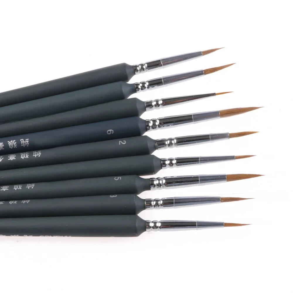 

9Pcs Brush Pen For Sketched Lines Gouache Watercolor Paint Oil Painting