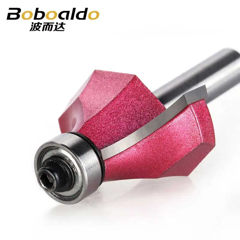 1PCS 8mm Shank Round Over Router Bits For Wood Woodworking Tool Endmill Bearing Milling Cutter Corner Round-Over Bit