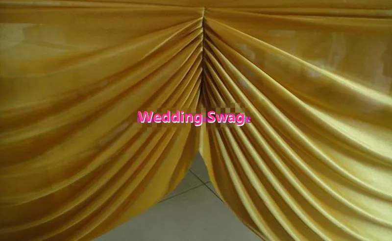 China Factory Curtain swags for backdrop 20ft long skirt for wedding drapery swags new detachable wedding swags decorations