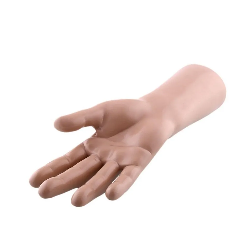 Vivid Skin Color Mannequin Hand Man Yellow Mannequin Finger Jewelry Nail Showcase Watch Ring Bracelet Gloves Stand Display Hands