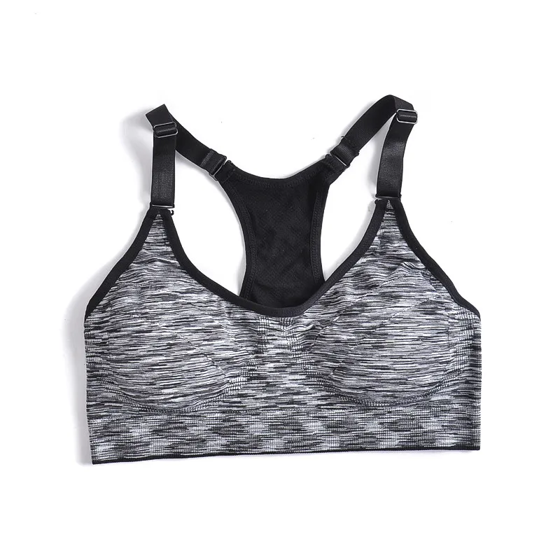 Fashion Sexy Women Fitness Push Up Sports Bra For Running Gym Adjustable Spaghetti Straps Padded Top Seamless Tops Athletic Vest