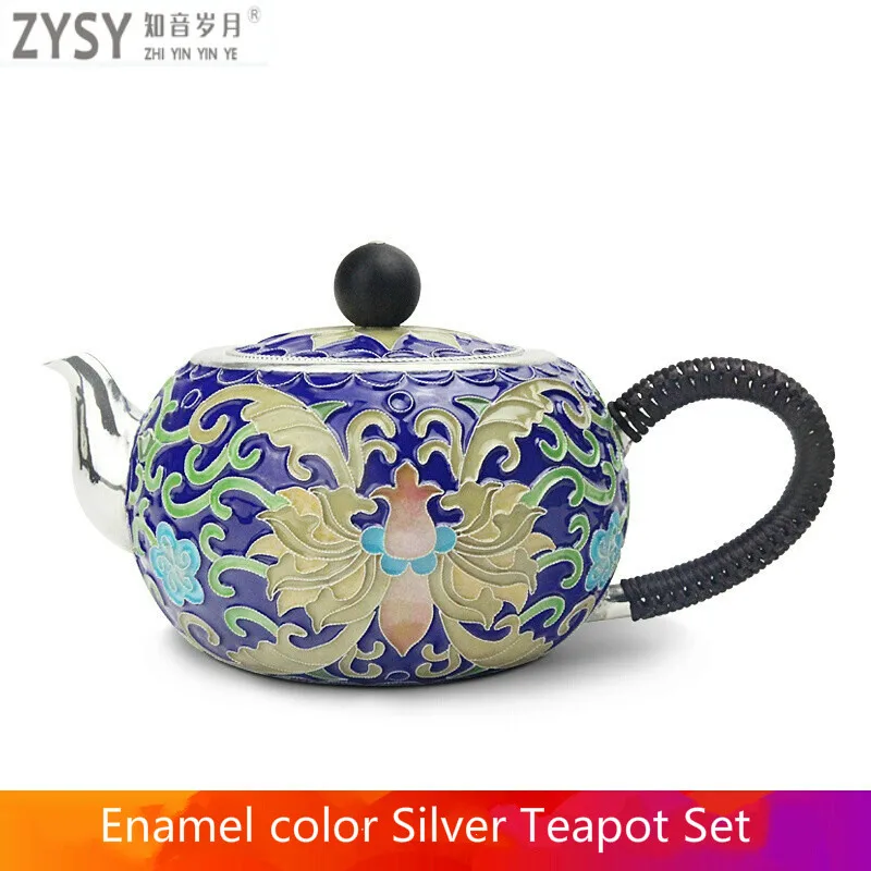 Pure silver exquisi teteapot kettles tea cup  chinese kung fu tea set drinkware