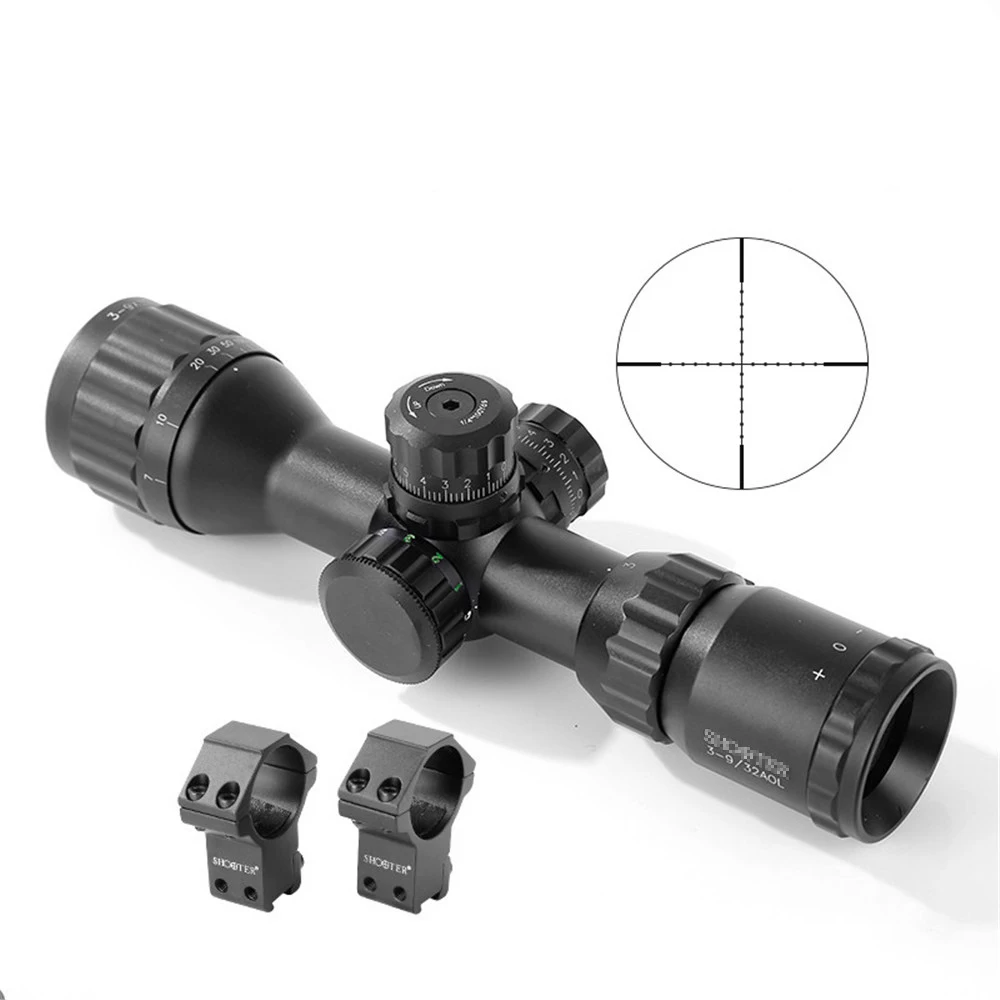 

PPT New Arrival TacticalST 3-9X32AOE With Light Hunting Rifle Scope For Hunting Shooting HS1-0346