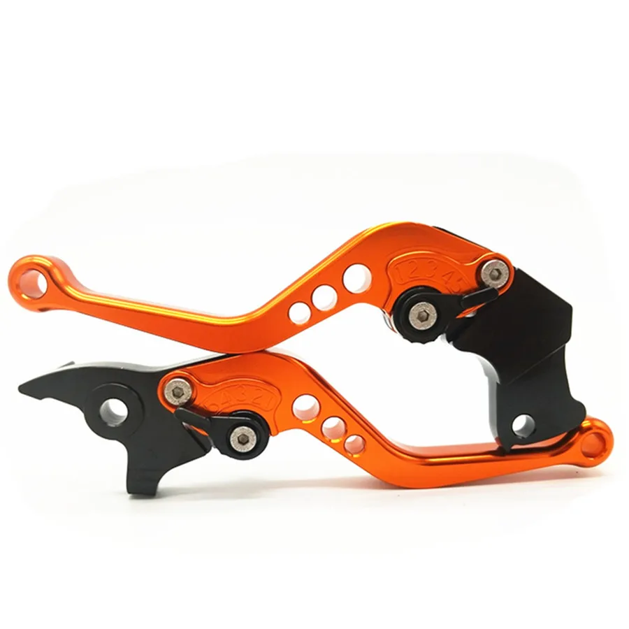 CNC Brake Clutch Levers for Duke 125 200 390 RC125/250/390 Orange