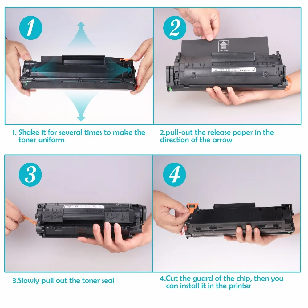 12A CART / CRG 103 303 703 BLACK compatible toner cartridge Replacement for CANON LBP-2900, LBP2900, LBP-3000, LBP3000 Printers