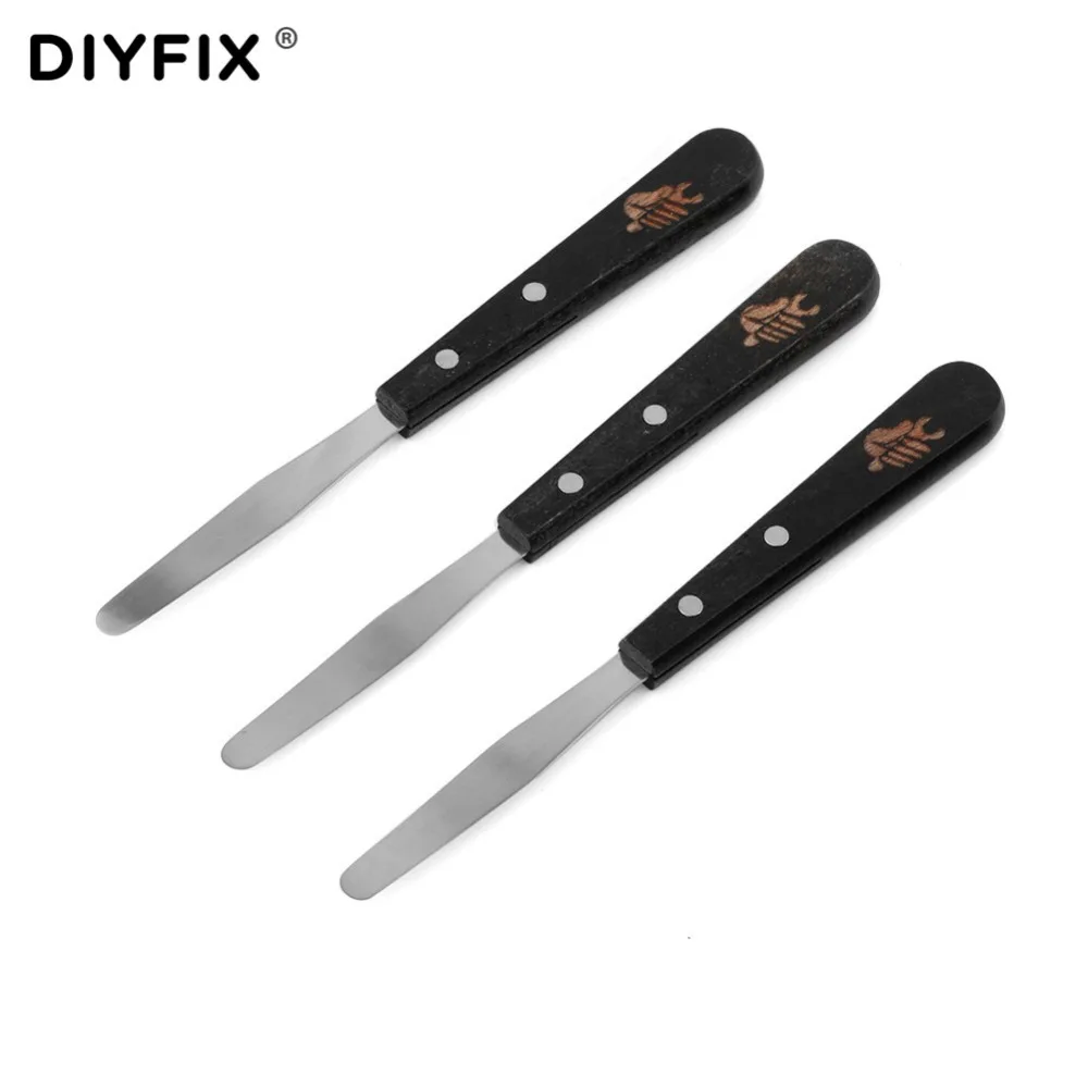 DIYFIX Ultra Thin Flexible Stainless Steel Pry Spudger Disassemble Knife for iPhone iPad Samsung Mobile Phone Repair Tools