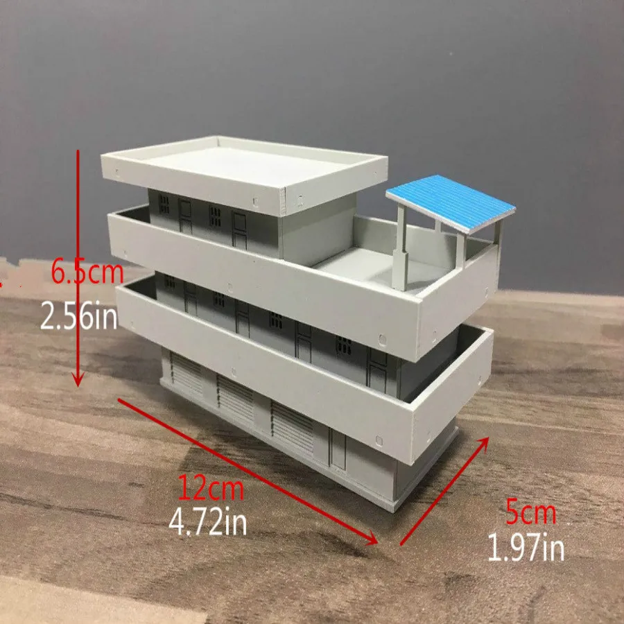 2pcs/lot 1/150 160 Architectural Scene Model Building House For Ho Train Layout And Hobby Model Maker