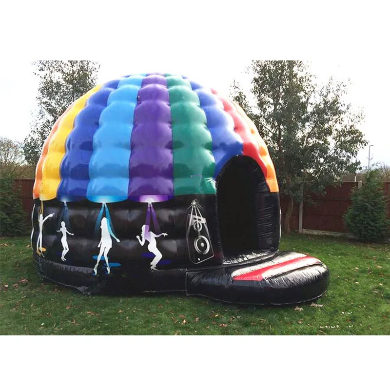 Inflatable Disco Tent Dome Bouncer for Fun, Outdoor Bounce House, Attractive