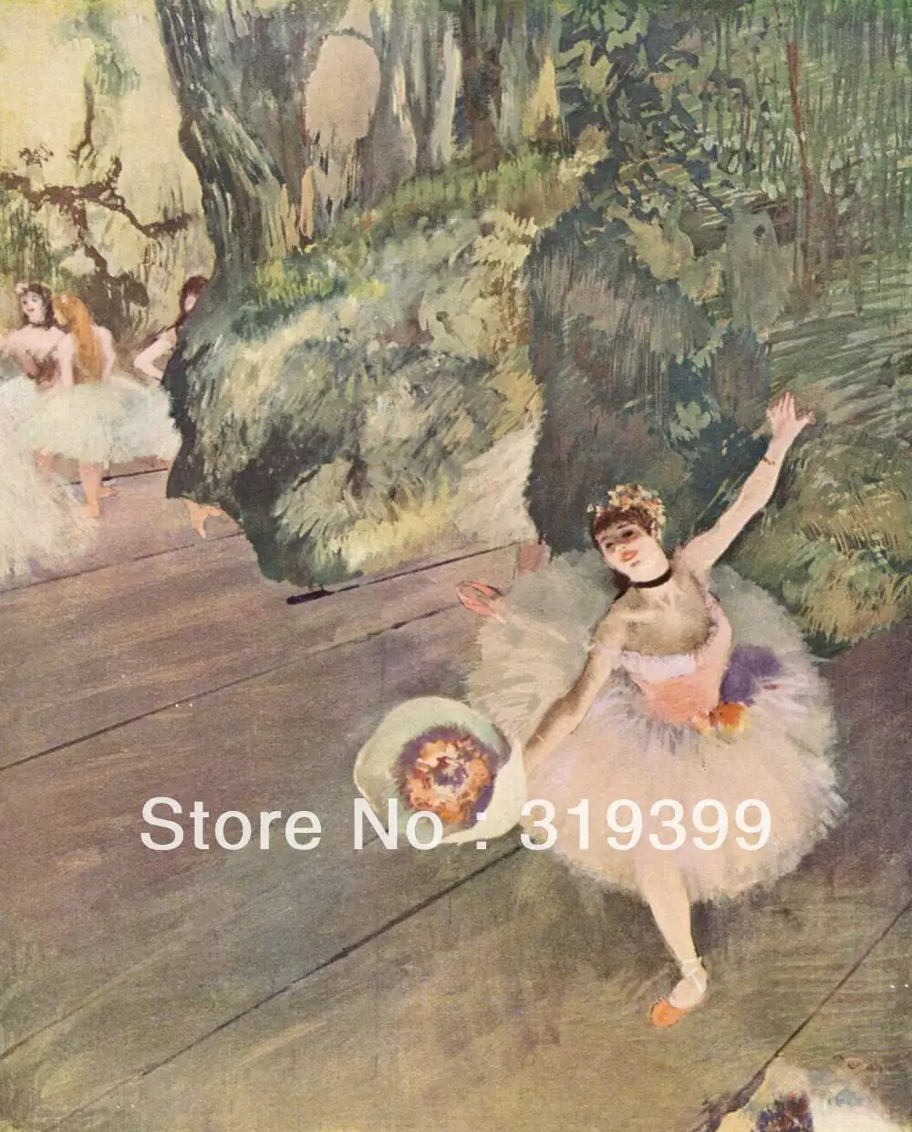 

Oil Painting Reproduction on Linen Canvas,dancer with a bouquet by edgar degas ,Free Shipping,handmade,Top Quality