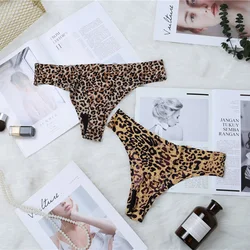 Sexy Leopard Panties Women G-String Briefs Lingerie Low Waist Cotton Crotch Woman Thong Female Underwear 1pcs