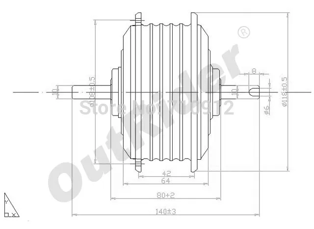 24V 250W Folding E-bike Kit/Parts  Brushless Hub MotorDahon/Brompton CE/EN15194 Approved customised rpm OR01A4