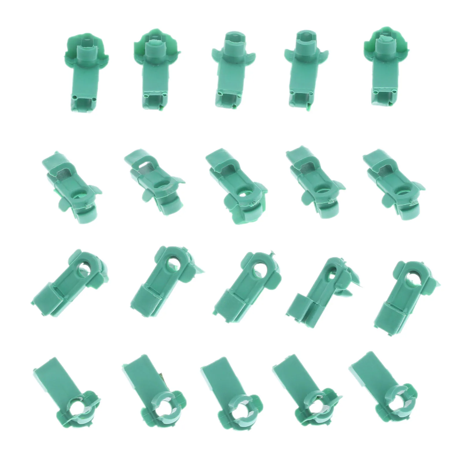 Yetaha 50Pcs Car Door Lock Rod Clip Series Retainer Rivet Green Plastic Auto Fastener Universal For Honda 72116-SV4-003