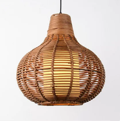 

Chinese style creative hand knitting Bamboo art Chandelier Modern rural E27 LED lamp for porch&parlor&stairs&corridor LHDD053