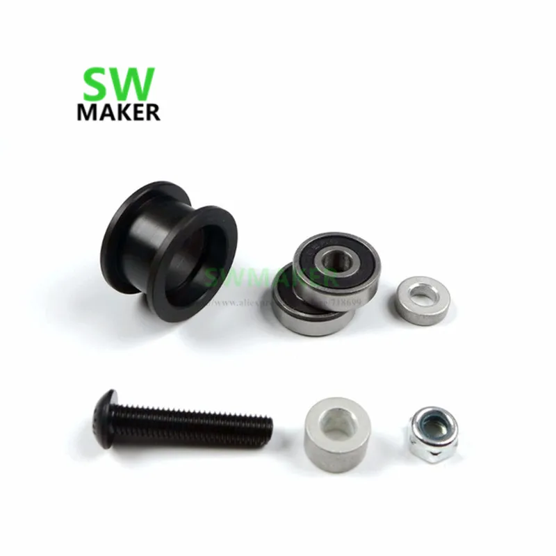 1set Smooth Idler Pulley wheel Kit for Openbuilds V-Slot rail,OX CNC,V Slot,H type,H wheel