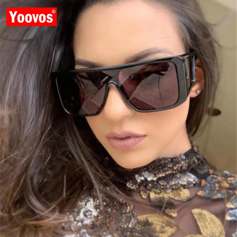 Yoovos 2023 Square Large Frame Sunglasses Women/Men Luxury Plastic Retro Sun Glasses Vintage Outdoor Driving Oculos De Sol