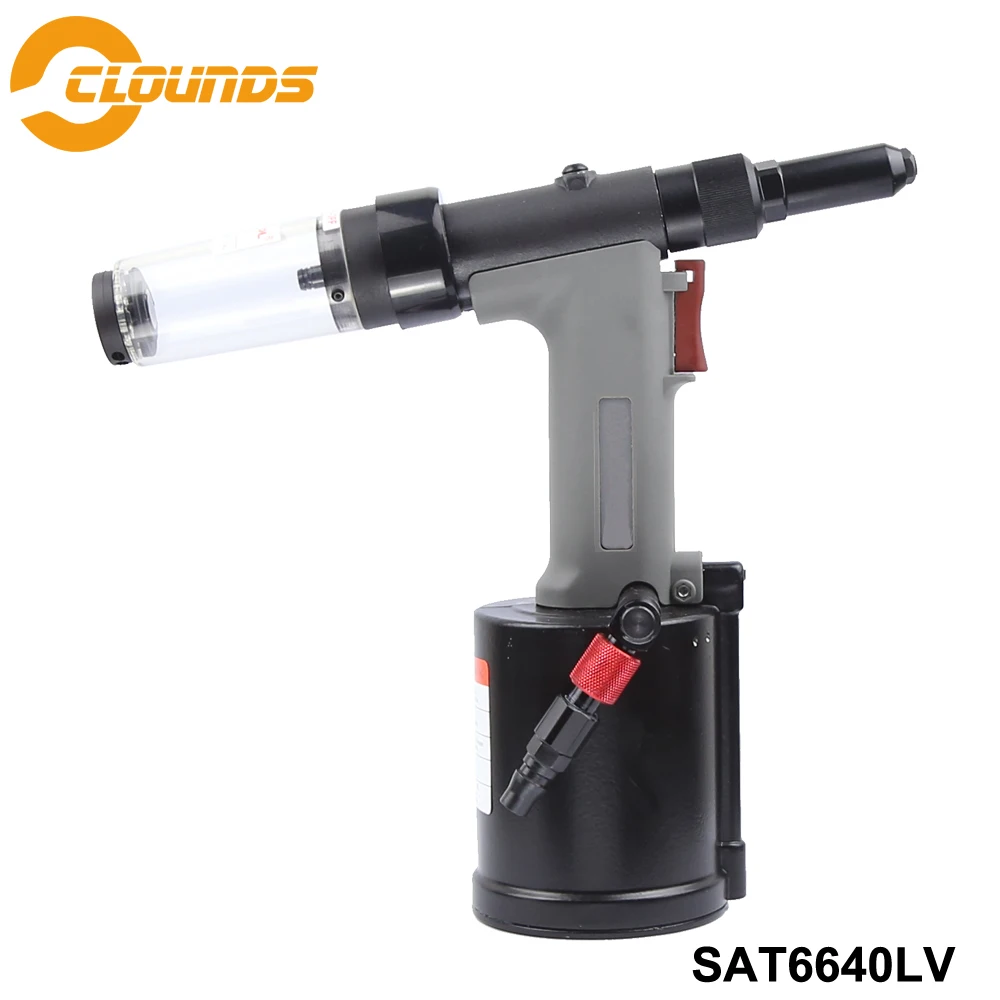 

SAT6640LV Air Riveter Gun Pneumatic Hydraulic Rivet Gun 11800N Pull Force Riveter Air Riveting Tools